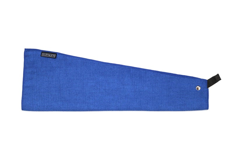 Clothlete Magnetic Microfiber Golf Towel 16" x 24" (Blue, 1 Pack)